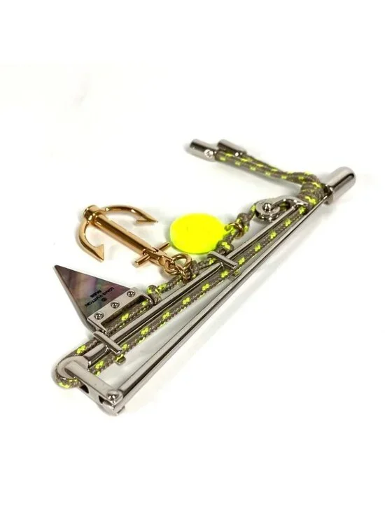 Louis Vuitton Brooch Rope Logo Metal Silver - Picture 6 of 9